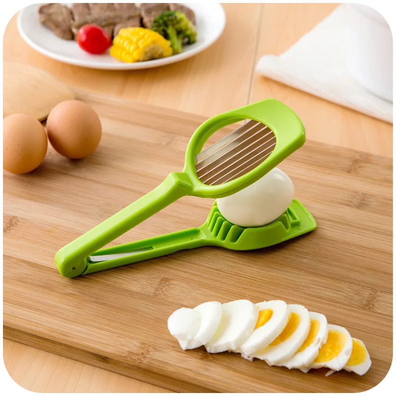 

HOOZADA Kitchen Tools Egg Tomato Cutter Mold Stainless Steel Handheld Mushroom Kiwi Divider Egg Slicer Cooking Gadget