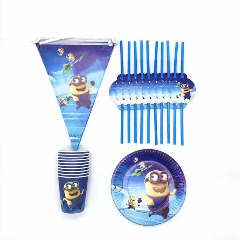 40Pcs/Lot Minions Theme Children Birthday Party Cartoon Cup Plate Straw Flag Supply Family Party Minions Hanging Banner Provide
40Pcs/Lot Minions Theme Children Birthday Party Cartoon Cup Plate Straw Flag Supply Family Party Minions Hanging Banner Provide