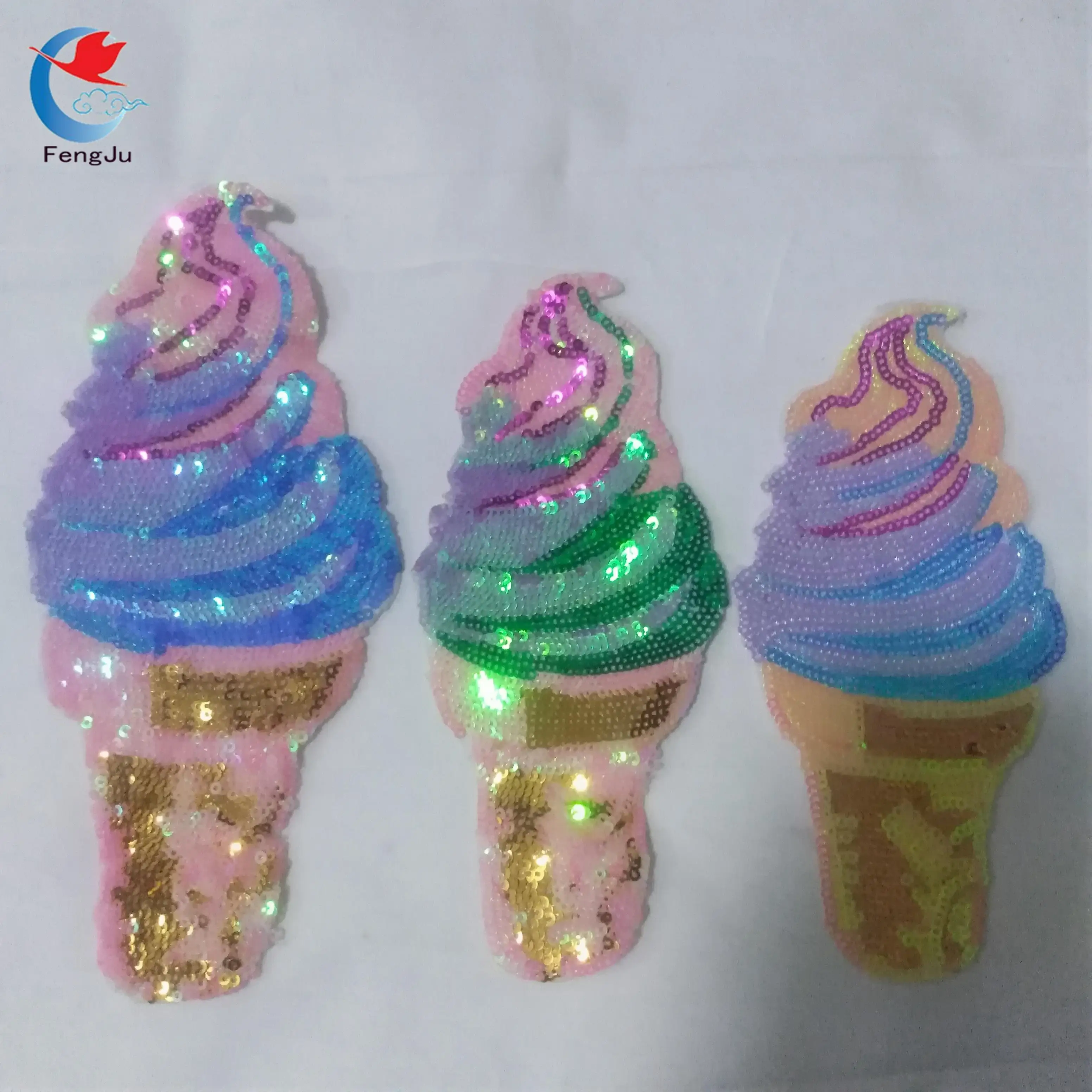 FengJu 2pcs Shining Ice Cream Mix Sequin Patch for Clothes Motif Applique Sew on Patches for Clothing Sequined Stickers fabric
FengJu 2pcs Shining Ice Cream Mix Sequin Patch for Clothes Motif Applique Sew on Patches for Clothing Sequined Stickers fabric