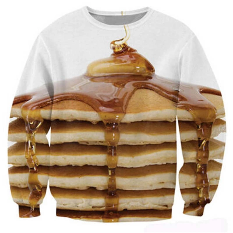 Pancake Stack Crewneck Sweatshirt Women Men Sexy Sweats delicious helping of syrup butter jumper Fashion 3d hoodies Clothing
Pancake Stack Crewneck Sweatshirt Women Men Sexy Sweats delicious helping of syrup butter jumper Fashion 3d hoodies Clothing