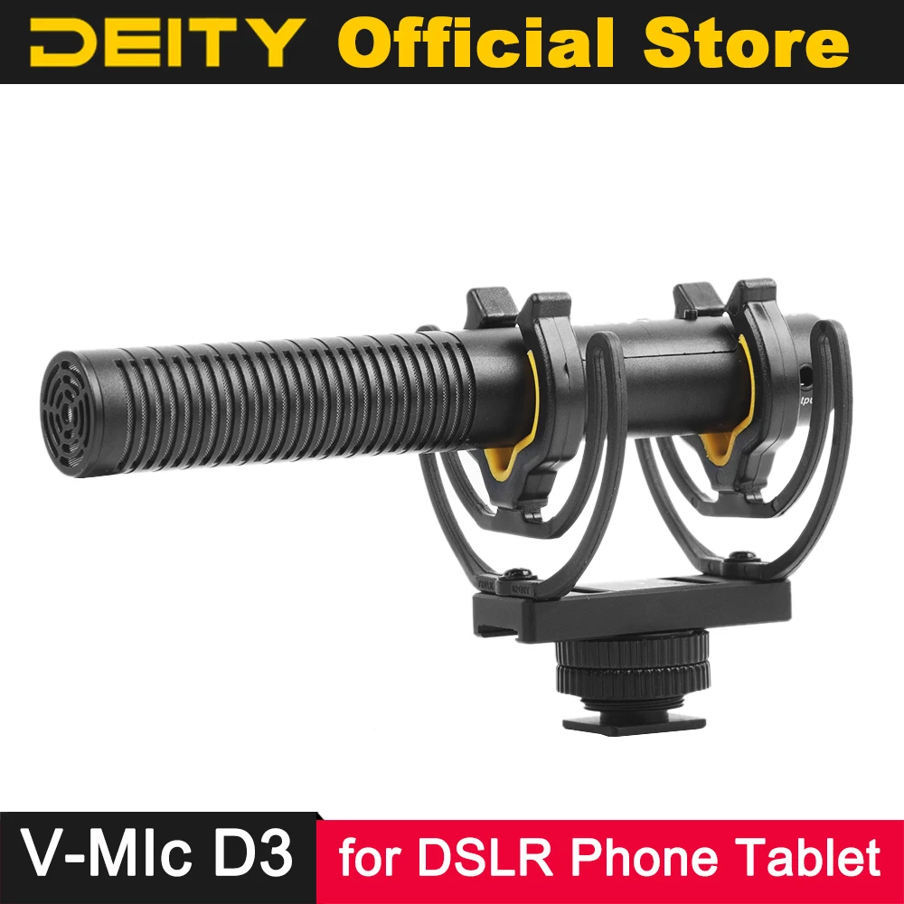 Deity V-Mic D3 Microphone Superior off-axis sound Low Noise Distortion for DSLR Camera Camcorder Recorder Phone Laptop Tablet 
Deity V-Mic D3 Microphone Superior off-axis sound Low Noise Distortion for DSLR Camera Camcorder Recorder Phone Laptop Tablet