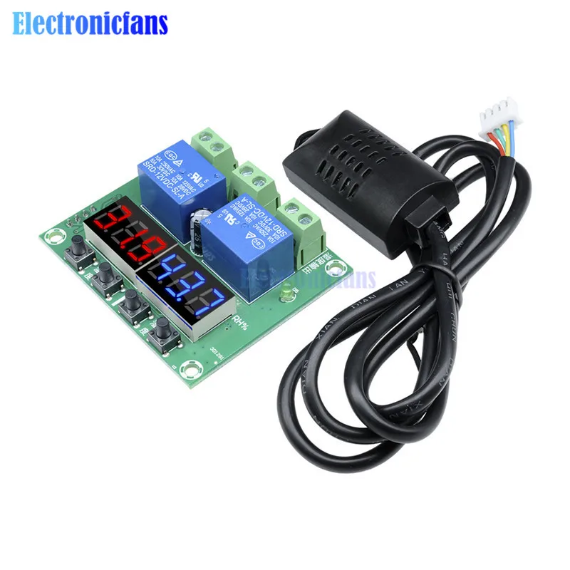 XH-M452 DC 12V Thermostat Temperature Humidity Control LED Digital Display Dual Output Thermometer Hygrometer Controller Relay
XH-M452 DC 12V Thermostat Temperature Humidity Control LED Digital Display Dual Output Thermometer Hygrometer Controller Relay