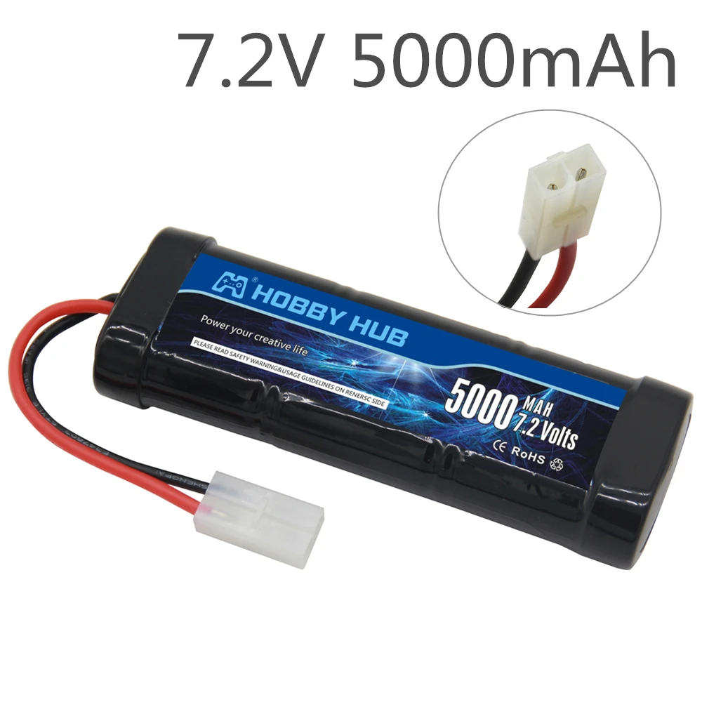 High Capacity 7.2V 5000mAh Ni-MH Battery Pack with Tamiya Plug With 7.2v Charger and SC*6 Cells Battery for RC Control Car Toys
High Capacity 7.2V 5000mAh Ni-MH Battery Pack with Tamiya Plug With 7.2v Charger and SC*6 Cells Battery for RC Control Car Toys