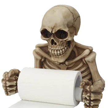 Creative Skull Statue Roll Paper Holder Wall Mount Resin Sculpture Home Desk Decor Gift Halloween Party Decoration Dropshipping
Creative Skull Statue Roll Paper Holder Wall Mount Resin Sculpture Home Desk Decor Gift Halloween Party Decoration Dropshipping