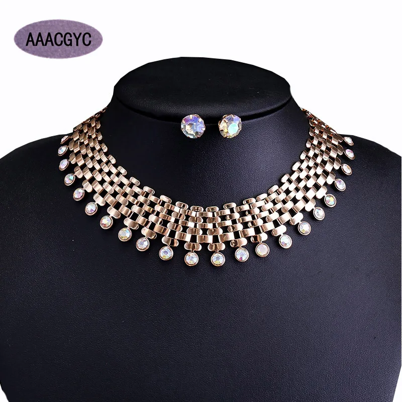Guoyi 2 Pcs/Sets Rhinestone Bride Jewelry Set Wedding jewelry accessories Ms. necklace jewelry Earrings necklace set AA001
Guoyi 2 Pcs/Sets Rhinestone Bride Jewelry Set Wedding jewelry accessories Ms. necklace jewelry Earrings necklace set AA001