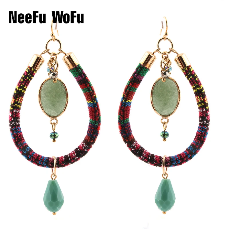 Drop Earrings Big Bohemian National Wind Ribbons Leather Long Crystal Earring Natural Stone Charm Fashion Jewelry
Drop Earrings Big Bohemian National Wind Ribbons Leather Long Crystal Earring Natural Stone Charm Fashion Jewelry