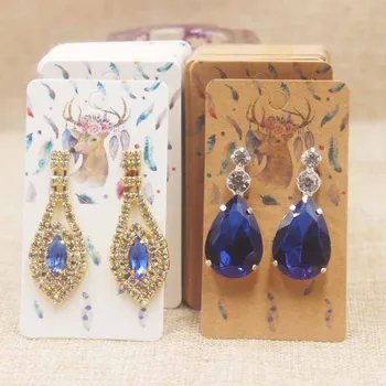 Wholesale 5cm*9cm kraft & white jewelry display cards customize your own logo earring display cards 100PCS paper cards
Wholesale 5cm*9cm kraft & white jewelry display cards customize your own logo earring display cards 100PCS paper cards