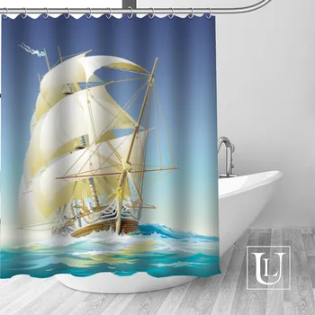New arrival Custom pirate ship Fabric 100% Polyester Shower Curtain High Quality Washable Bath Decor Waterproof Popular
New arrival Custom pirate ship Fabric 100% Polyester Shower Curtain High Quality Washable Bath Decor Waterproof Popular