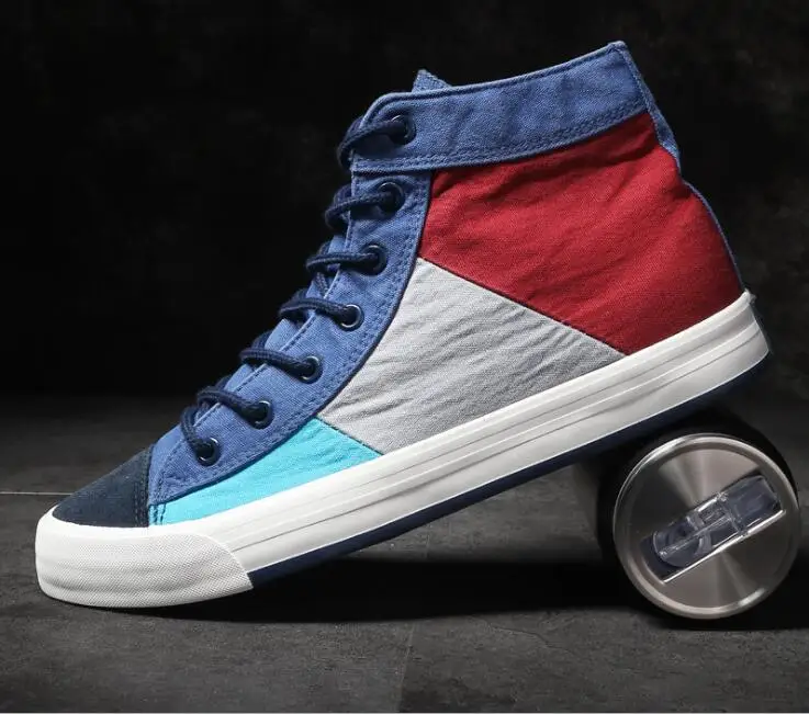 Summer new men's color matching canvas shoes men's high-top shoes fashion casual men's shoes
Summer new men's color matching canvas shoes men's high-top shoes fashion casual men's shoes