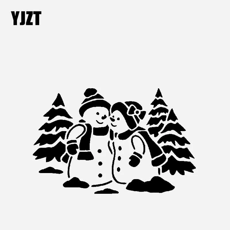 Фото YJZT 16 8 см * 10 9 Рождественская идея Автомобильная Наклейка Виниловая наклейка