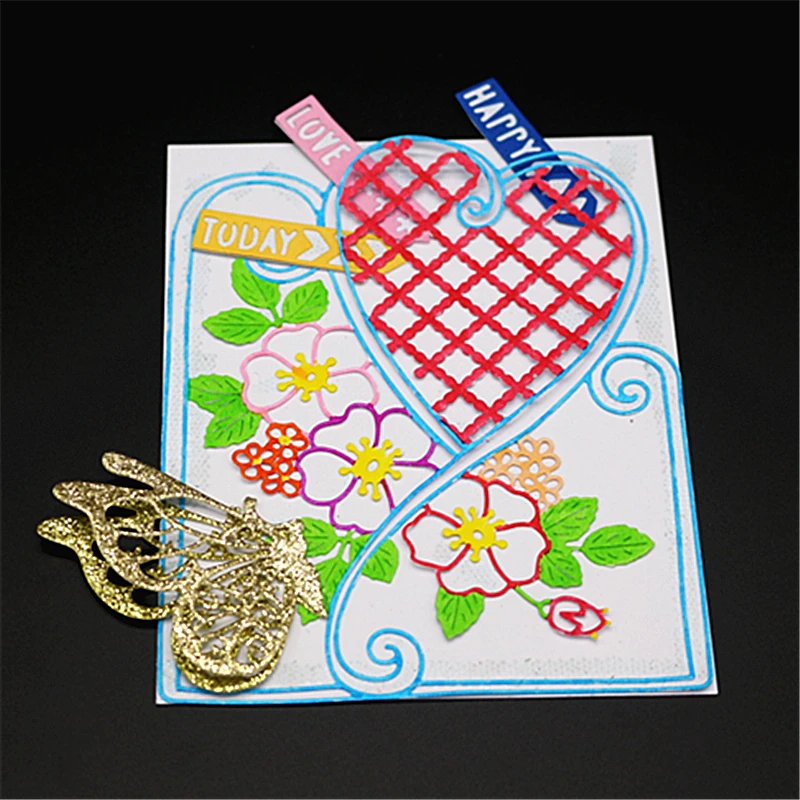 Flower Love Metal Cutting Dies for Scrapbooking Photo Album Embossing DIY Paper Cards Making Decorative Stencil Craft
Flower Love Metal Cutting Dies for Scrapbooking Photo Album Embossing DIY Paper Cards Making Decorative Stencil Craft