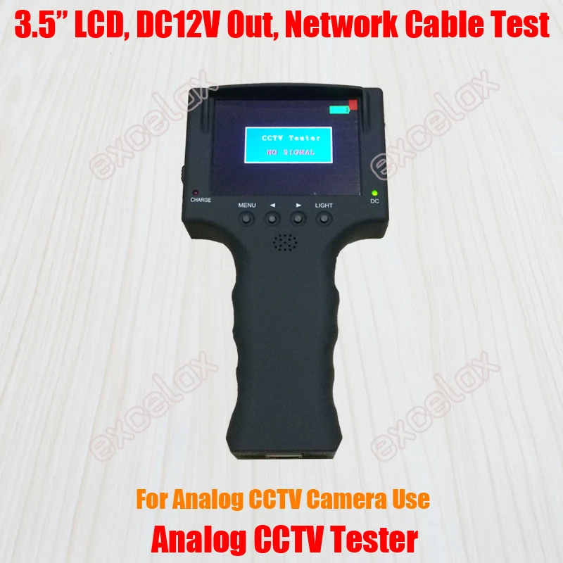 3.5" LCD CVBS Analog Camera CCTV Tester 640x480 Video Tester Monitor BNC DC 12V Out Network RJ45 Cable Test Rechargeable Battery
3.5" LCD CVBS Analog Camera CCTV Tester 640x480 Video Tester Monitor BNC DC 12V Out Network RJ45 Cable Test Rechargeable Battery
