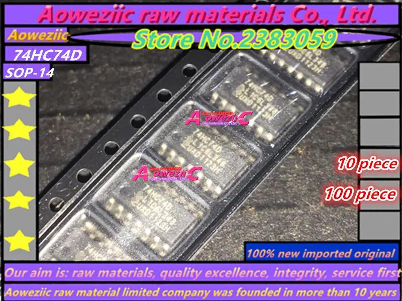 Aoweziic 2017 + 100 новый импортный оригинальный 74HC74D SOP-14 с одним входом, двойной D флип-чип
Aoweziic 2017 + 100 новый импортный оригинальный 74HC74D SOP-14 с одним входом, двойной D флип-чип