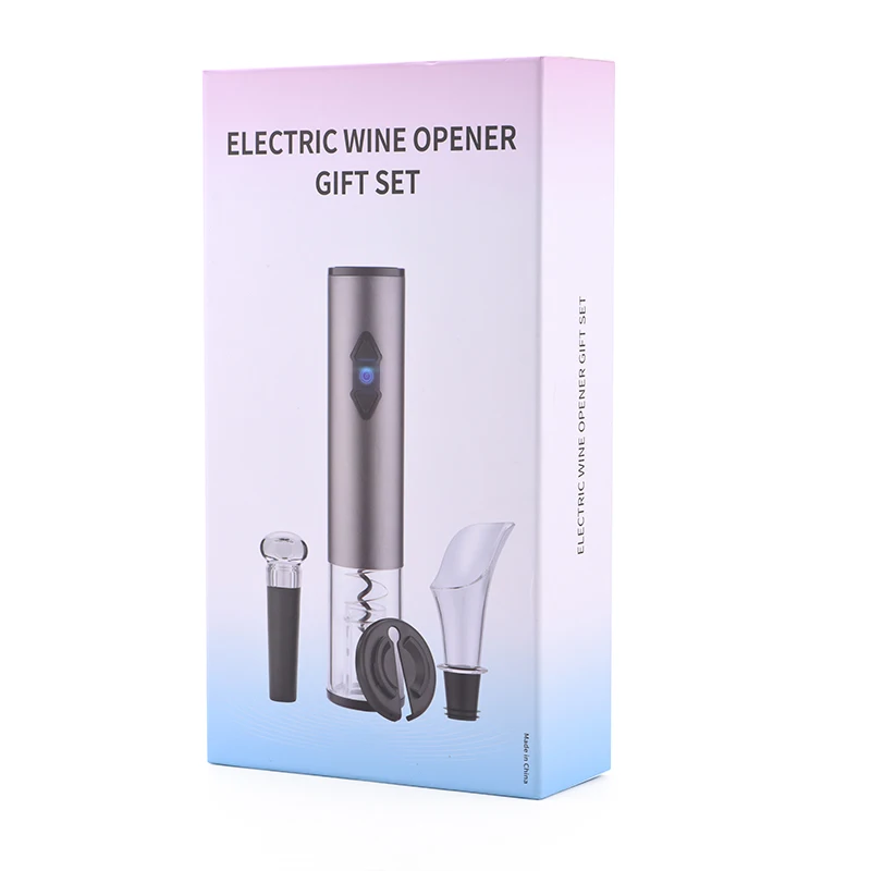 2019 Electric Bottle Opener/Stainless Steel Mini Wine Stopper Vacuum pumping stopper/Wine Decanter Aerator Gift Set
2019 Electric Bottle Opener/Stainless Steel Mini Wine Stopper Vacuum pumping stopper/Wine Decanter Aerator Gift Set