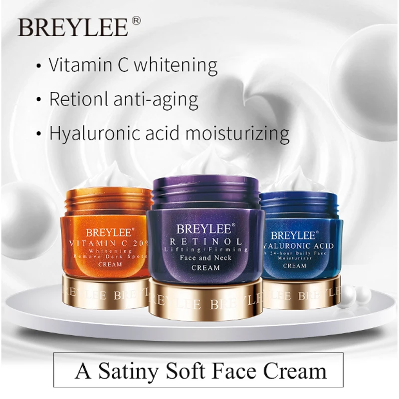 BREYLEE Face Cream Hyaluronic Acid Moisturizing Day Cream Retinol Anti Wrinkle Vitamin C Whitening Skin Care Acne Treatment 40g
BREYLEE Face Cream Hyaluronic Acid Moisturizing Day Cream Retinol Anti Wrinkle Vitamin C Whitening Skin Care Acne Treatment 40g