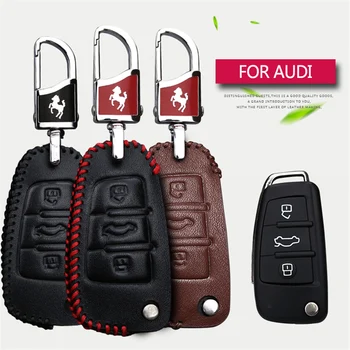 Genuine Leather Car Key Case Cover For Audi A3 8P A4 B7 B9 A6 C5 C6 Q5 Q7 R8 TT 100 Car Styling Smart Key Ring Holder Novel Gift
Genuine Leather Car Key Case Cover For Audi A3 8P A4 B7 B9 A6 C5 C6 Q5 Q7 R8 TT 100 Car Styling Smart Key Ring Holder Novel Gift