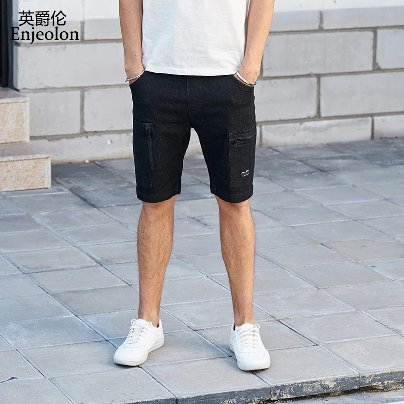 Enjeolon 2019 Summer Casual Shorts jeans Men Cotton shorts male jeans Available Knee length pocket casual pants jeans 6424
Enjeolon 2019 Summer Casual Shorts jeans Men Cotton shorts male jeans Available Knee length pocket casual pants jeans 6424