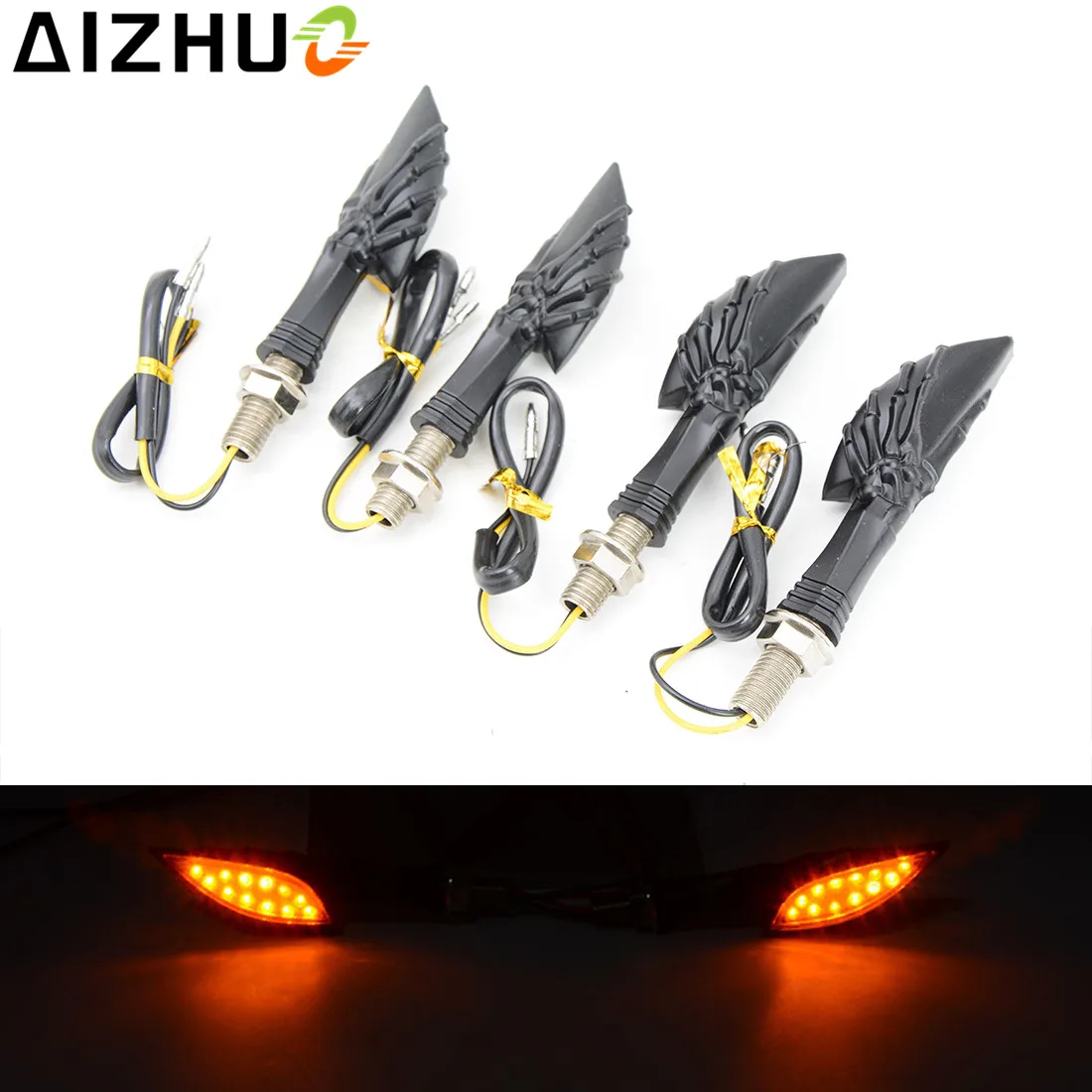 4PCS Motorcycle Turn Signal Light 12V 12 LED Universal Motorbike Blinker Lamp Indicator Black Decorative Modification Light
4PCS Motorcycle Turn Signal Light 12V 12 LED Universal Motorbike Blinker Lamp Indicator Black Decorative Modification Light