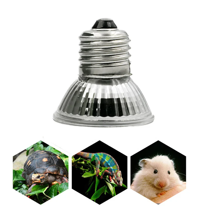 UVA + UVB лампа 25 Вт/50 Вт/75 Вт Черепашки ультрафиолетовые лампочки рептилии ящерица