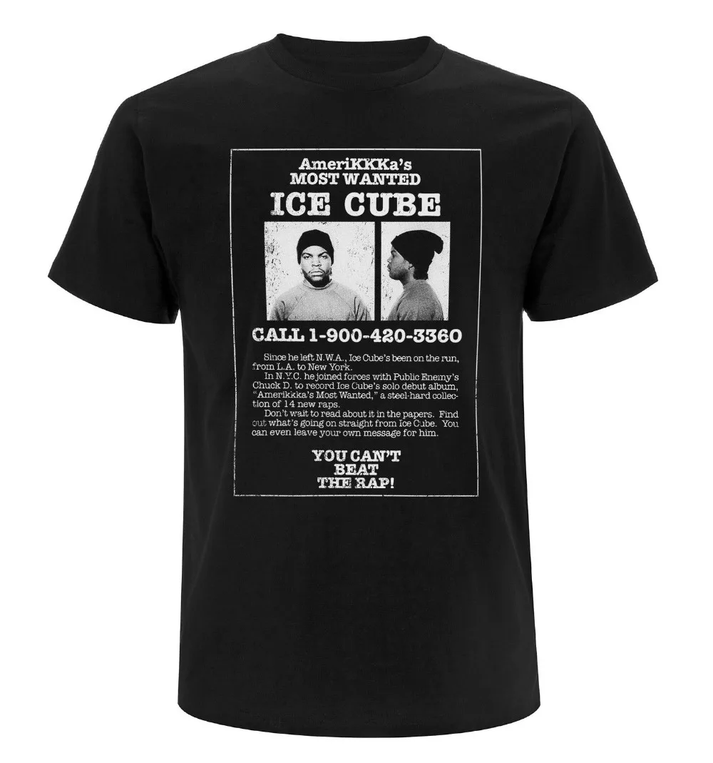 2018 Мода 100% хлопок Slim Fit Топ Ice Cube steckbrief футболка хип-хоп гангста Rap Легенда N. w. А