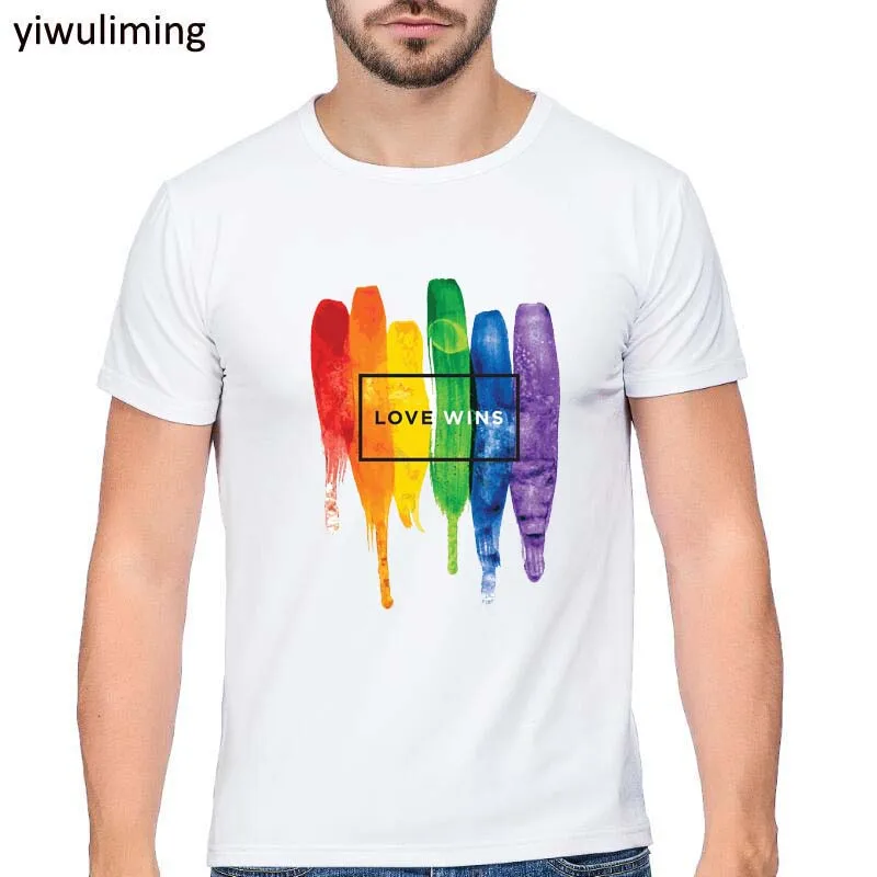 Summer Gay Pride Shirt Lesbian Rainbow Tshirt Print T-shirt Man Women Casual Tee T Shirt Unisex Clothing Love Is Love
Summer Gay Pride Shirt Lesbian Rainbow Tshirt Print T-shirt Man Women Casual Tee T Shirt Unisex Clothing Love Is Love