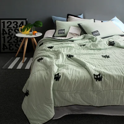 3/4 piece Summer Quilt Cover air-conditioning quilts cover children adult single cartoon flower washable bed home use
3/4 piece Summer Quilt Cover air-conditioning quilts cover children adult single cartoon flower washable bed home use