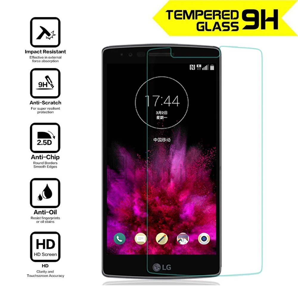 

0.3mm 2.5D Rounded Edges 9H Premium Anti-shatter Tempered Glass For LG G Flex 2 H959 lg Vu4 Screen Protector film