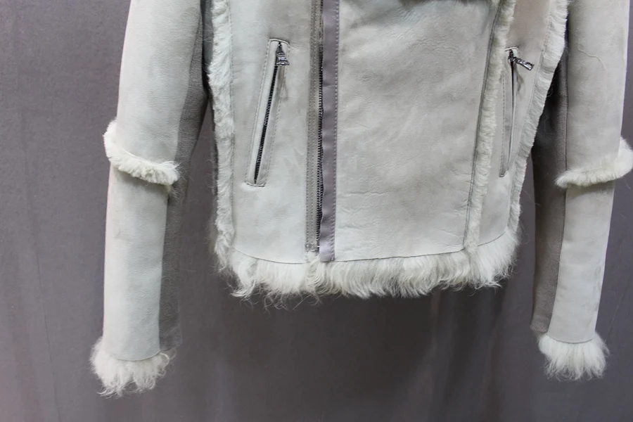 female genuine sheep skin and leather jacket (18)
