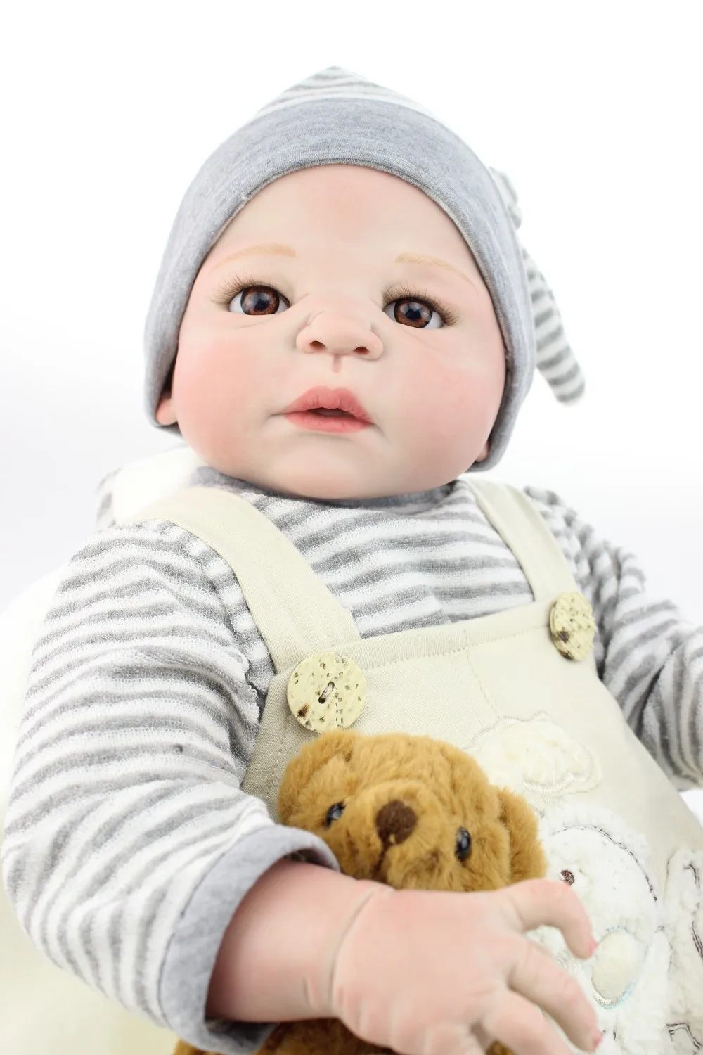 55cm Full Silicone Reborn Baby Boy Doll Toy Vinyl Newborn Babies Bebe Reborn Doll Girls Bonecas Birthday Gift Present Bathe Toy
55cm Full Silicone Reborn Baby Boy Doll Toy Vinyl Newborn Babies Bebe Reborn Doll Girls Bonecas Birthday Gift Present Bathe Toy