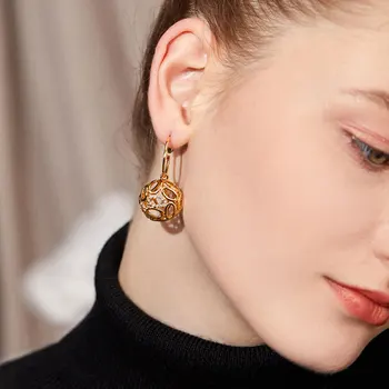 Viennois Gold Color Dangle Earrings for Women Rhinestone Crystal Hollow Out Drop Earrings Female Ball Earring Party Accessories
Viennois Gold Color Dangle Earrings for Women Rhinestone Crystal Hollow Out Drop Earrings Female Ball Earring Party Accessories