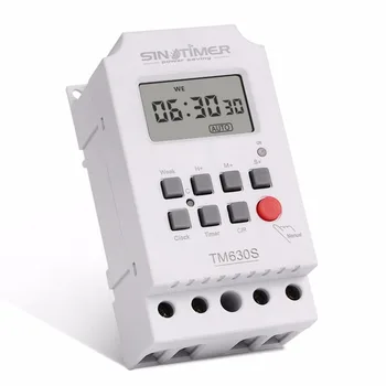 SINOTIMER TM630S-2 7 Days Weekly LCD Digital Programmable Timer Switch With Interval 1 Second Power Direct Output
SINOTIMER TM630S-2 7 Days Weekly LCD Digital Programmable Timer Switch With Interval 1 Second Power Direct Output