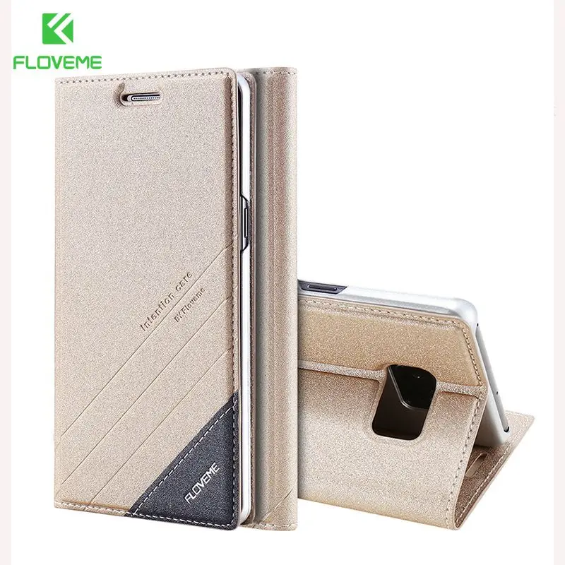 FLOVEME классический флип раскладный кожаный чехол для samsung Galaxy S7 край S6 Edge Plus S5 Note 4 5