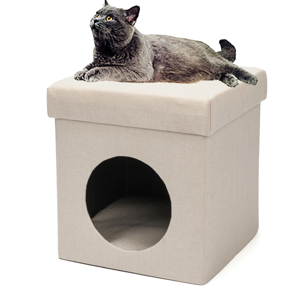 Cat Cube Folding Chair Cat Condo Cat Bed House Indoor Collapsible Washable Pet House for Cat and Puppy Kitten - US Stock
Cat Cube Folding Chair Cat Condo Cat Bed House Indoor Collapsible Washable Pet House for Cat and Puppy Kitten - US Stock