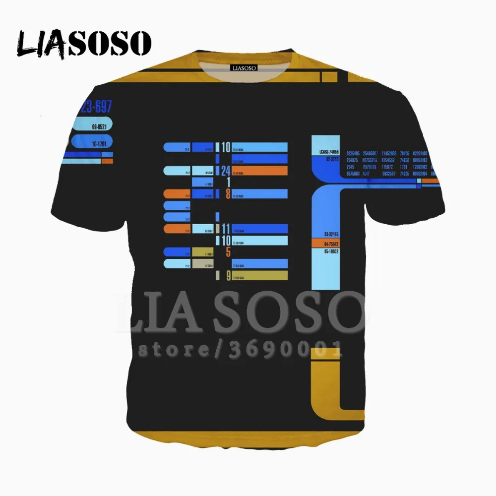 LIASOSO 3D Print Unisex Movie Star Trek Enterprice Tshirt Summer T-shirt Pullover Harajuku O-neck Brand Tops Short Sleeve X1785
LIASOSO 3D Print Unisex Movie Star Trek Enterprice Tshirt Summer T-shirt Pullover Harajuku O-neck Brand Tops Short Sleeve X1785