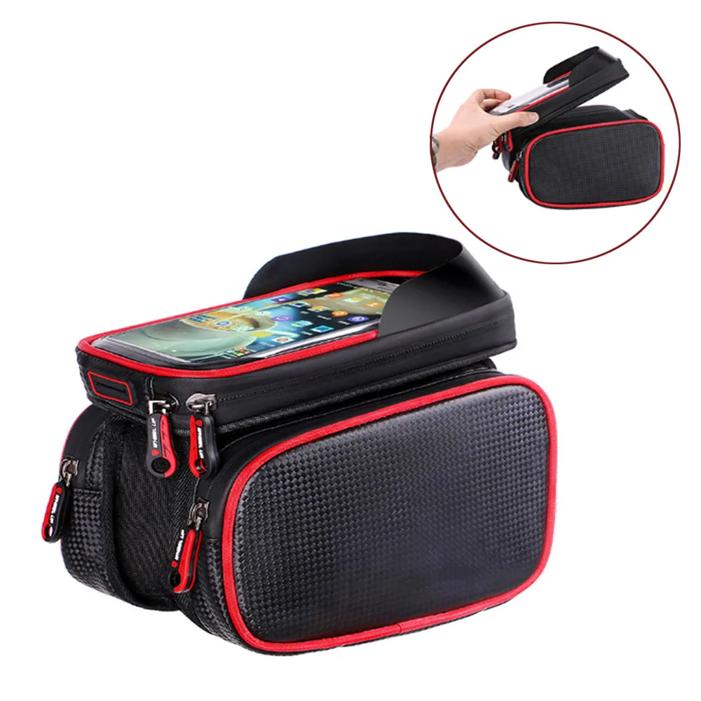 Bicycle mobile phone bag waterproof large capacity MTB mobile phone touch screen mobile phone package for 6.2 inch smart-phone
Bicycle mobile phone bag waterproof large capacity MTB mobile phone touch screen mobile phone package for 6.2 inch smart-phone