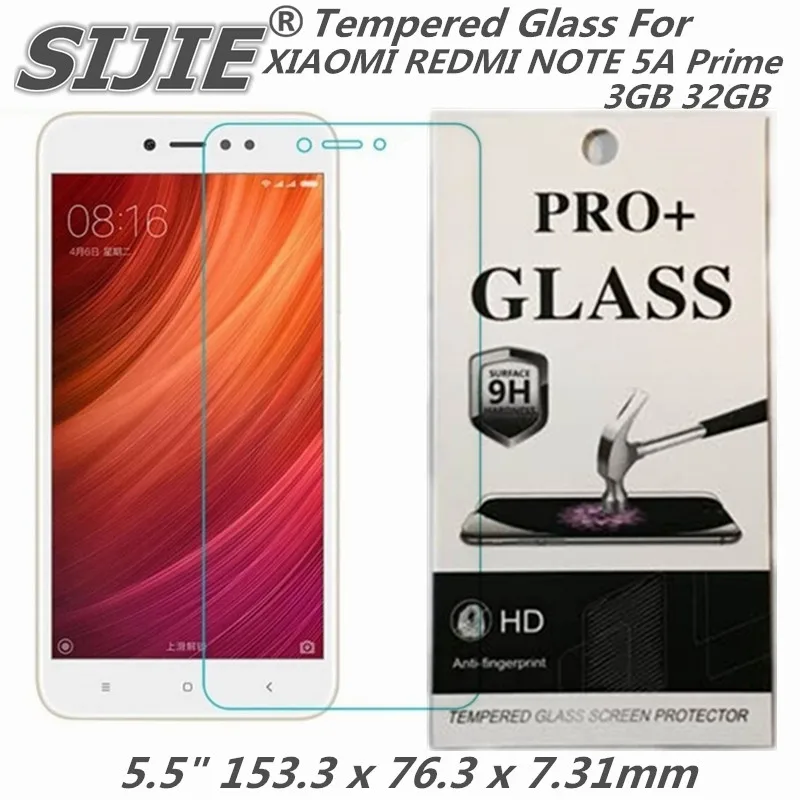 

Tempered Glass For XIAOMI REDMI NOTE 5A Global Prime 5 A note5A 5.5 inch 3GB 32GB Screen protective cover case on toughened 9H