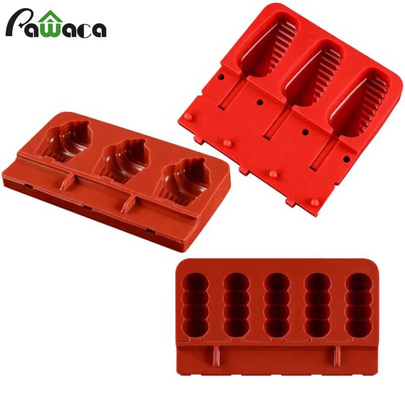 Popsicle Silicone Molds Ice Cream Molds Tray Popsicle Holder Maker Molds Ice Lolly Form with Ice Cream Sticks Kichen Accessories
Popsicle Silicone Molds Ice Cream Molds Tray Popsicle Holder Maker Molds Ice Lolly Form with Ice Cream Sticks Kichen Accessories