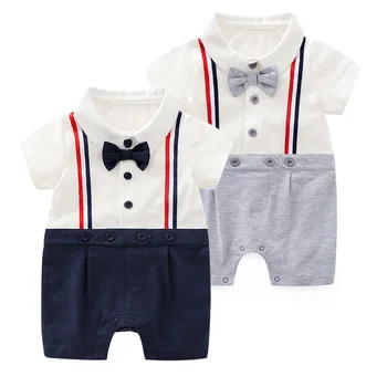 Newborn Clothing 2019 Summer Thin Short Sleeved Rompers Infant Boys Handsome Gentleman Straps Conjoined Clothes Romper Jumpsuit
Newborn Clothing 2019 Summer Thin Short Sleeved Rompers Infant Boys Handsome Gentleman Straps Conjoined Clothes Romper Jumpsuit
