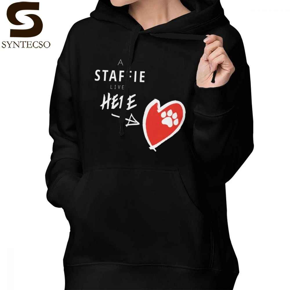 Staffordshire Terrier Hoodie A Staffie Lives Here Hoodies XXL Street wear Hoodies Women Cotton Graphic Simple Pullover Hoodie
Staffordshire Terrier Hoodie A Staffie Lives Here Hoodies XXL Street wear Hoodies Women Cotton Graphic Simple Pullover Hoodie