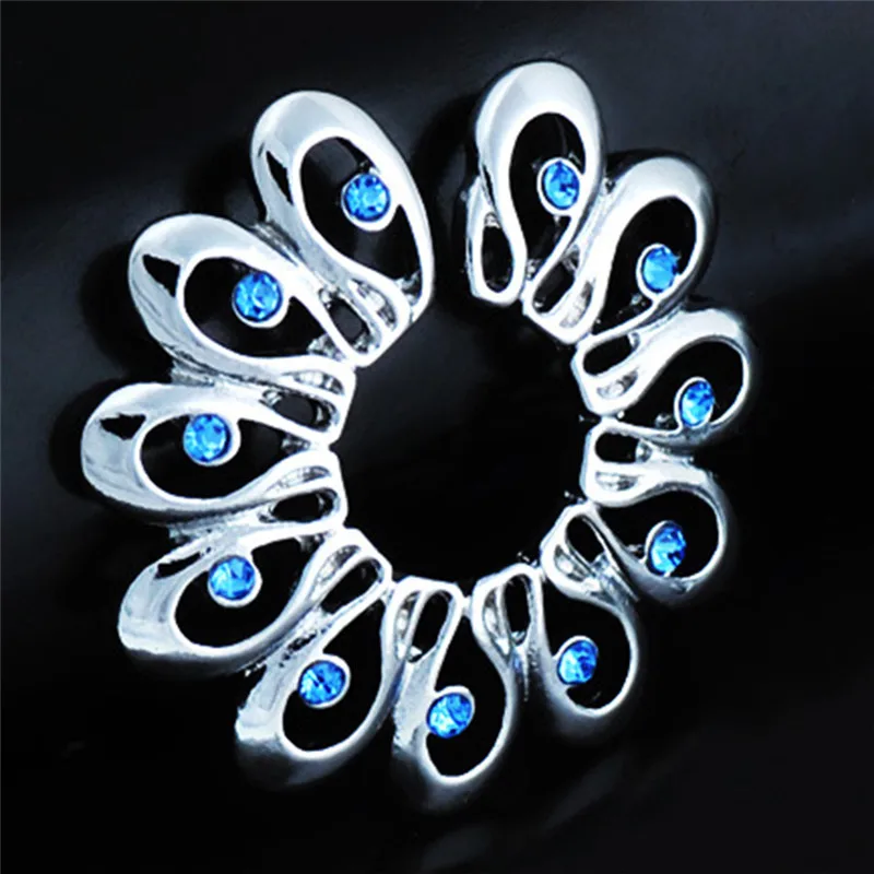 

Stainless Steel Captive Eyebrow Navel Belly Lip Tongue Blue Round Gem Clip On Fake Nipple Ring Non Piercing Body Jewelry