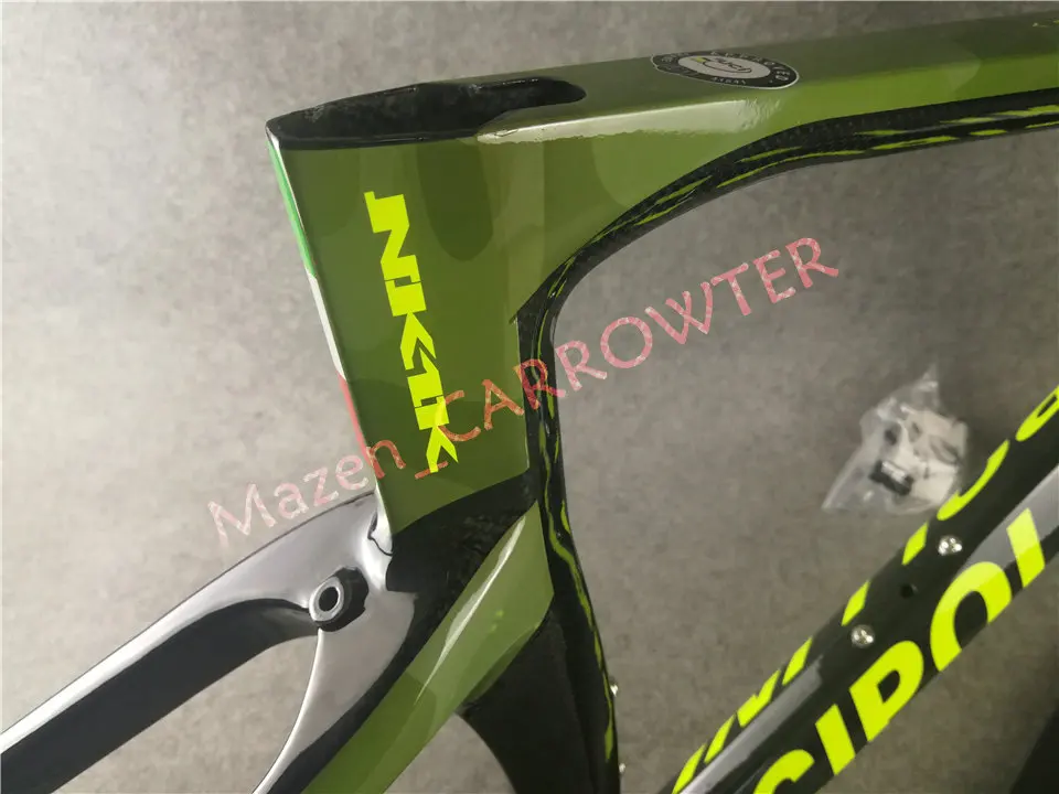 Discount Good quality With 3K Green Camouflage NK1K carbon road bike frame XXS-XS-S-M-L-XL 6 sizes for your selection 11 Discount Good quality With 3K Green Camouflage NK1K carbon road bike frame XXS-XS-S-M-L-XL 6 sizes for your selection 11