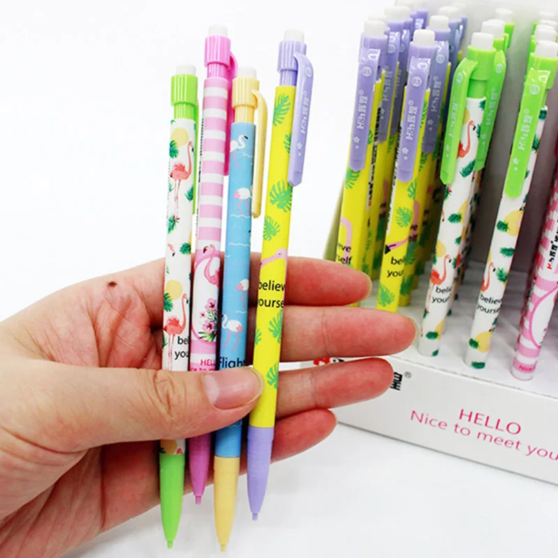 Cute Kawaii Cartoon Animal Flamingo Plastic Mechanical Pencil With Eraser Automatic Pen For Kid School Office Korean Stationery
Cute Kawaii Cartoon Animal Flamingo Plastic Mechanical Pencil With Eraser Automatic Pen For Kid School Office Korean Stationery
