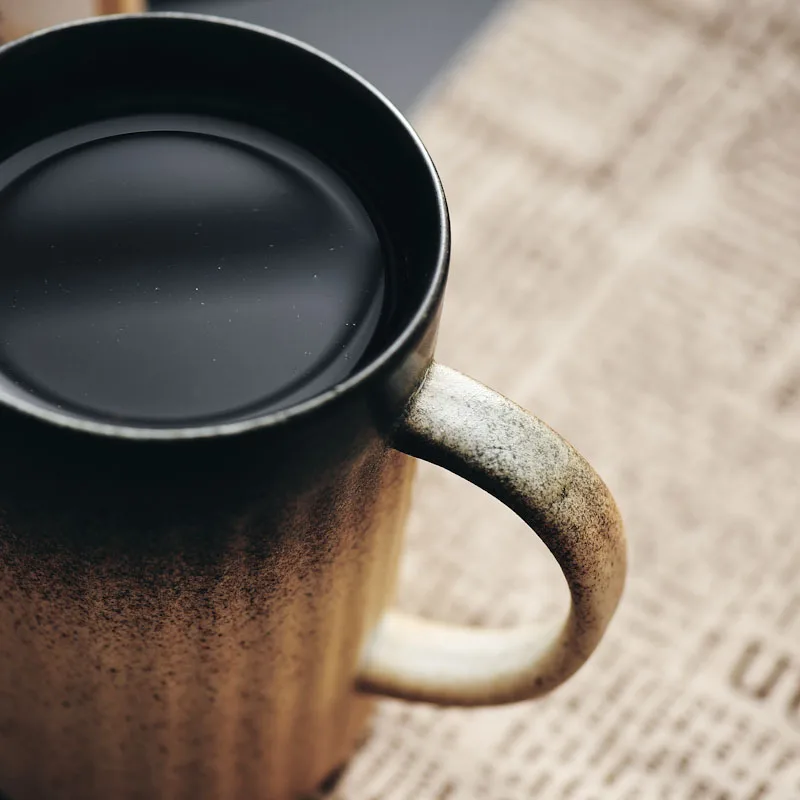 400ml Large Coffee Mug Tea Cup Cool Porcelain Office Cafe Mug Personalized Gradient Ceramic Coffee Cups Fancy Mug Gift Drinkware (9)