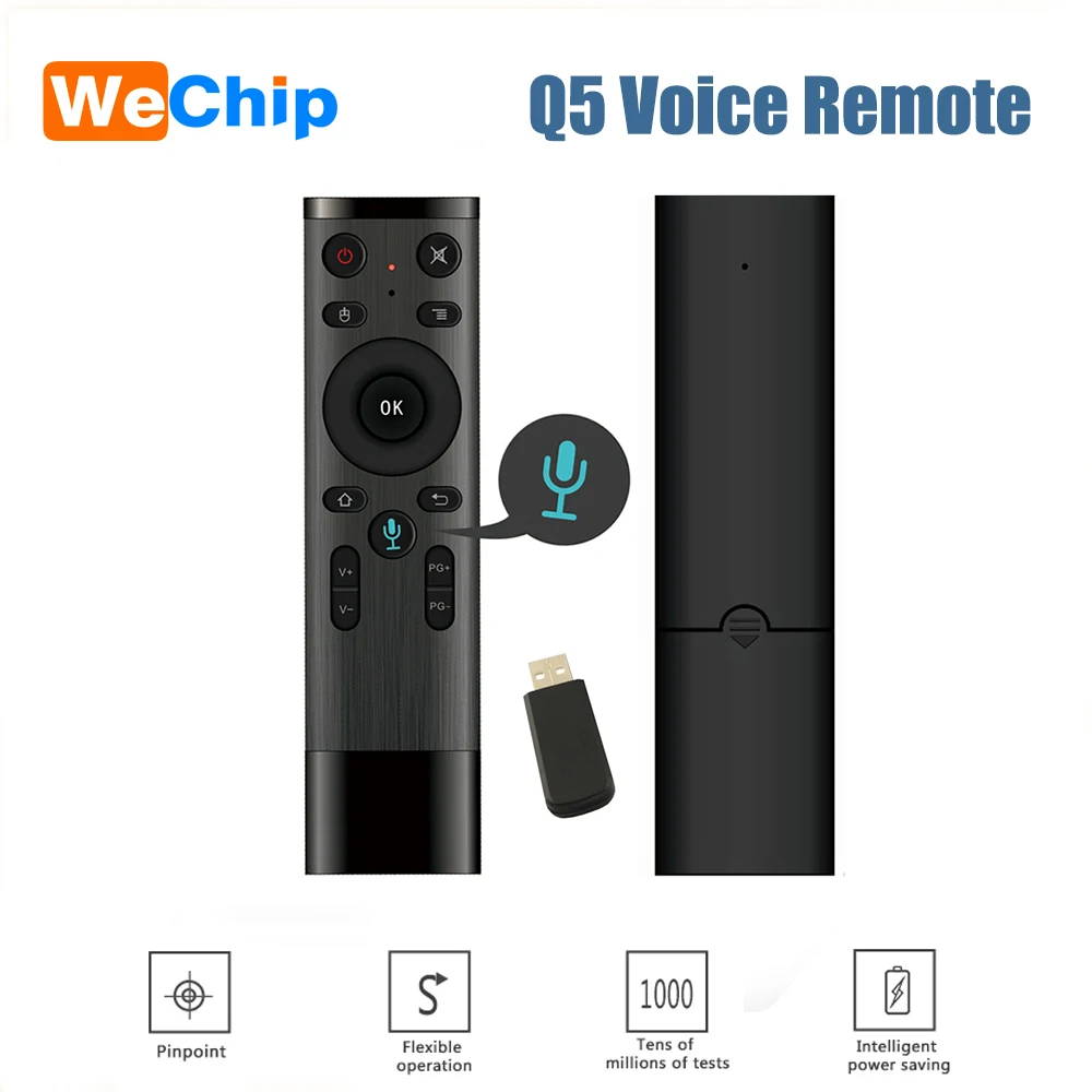 Wechip Voice Control Fly Air Mouse For Gyro Sensing Game, 2.4GHz Wireless Microphone Remote Control For Smart TV,Android Box PC
Wechip Voice Control Fly Air Mouse For Gyro Sensing Game, 2.4GHz Wireless Microphone Remote Control For Smart TV,Android Box PC