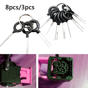 11pcs Car Electrical Wiring Crimp Connector 8pcs/3pcs Terminal Removal Tools Pin Extractor Kit Car Repair Plug Key Hand Tool Set
11pcs Car Electrical Wiring Crimp Connector 8pcs/3pcs Terminal Removal Tools Pin Extractor Kit Car Repair Plug Key Hand Tool Set