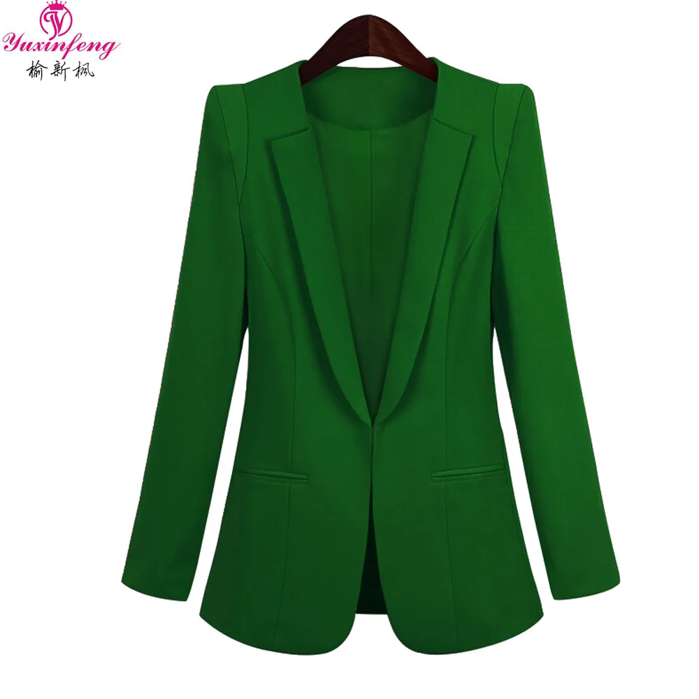 Yuxinfeng Ladies Slim Blazer Jackets Women Casual Plus Size Lapel Elegant Work Blazers Solid Long Sleeve Colorful Suit Coats 5xl
Yuxinfeng Ladies Slim Blazer Jackets Women Casual Plus Size Lapel Elegant Work Blazers Solid Long Sleeve Colorful Suit Coats 5xl