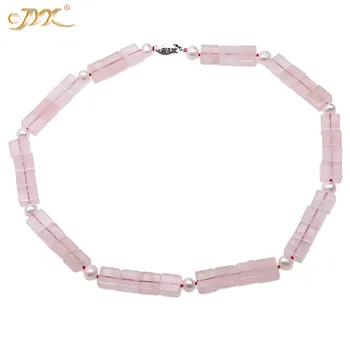 JYX Pink sugar!rose quartz necklace white Natural Freshwater Cultured Pearl Necklace pink crystal 10.5mm women jewelry 20"
JYX Pink sugar!rose quartz necklace white Natural Freshwater Cultured Pearl Necklace pink crystal 10.5mm women jewelry 20"