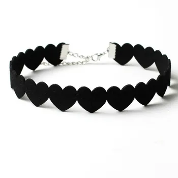 Hollow Out Love Heart Chokers Black Velvet Maxi Choker Necklace Chocker Tattoo For Female
Hollow Out Love Heart Chokers Black Velvet Maxi Choker Necklace Chocker Tattoo For Female