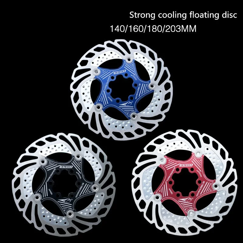 Mountain Bike Road Bike Strong Cooling Floating Brake Disc Pad140/160/180/203mm High-intensity Disc Brake Pad Rotor
Mountain Bike Road Bike Strong Cooling Floating Brake Disc Pad140/160/180/203mm High-intensity Disc Brake Pad Rotor