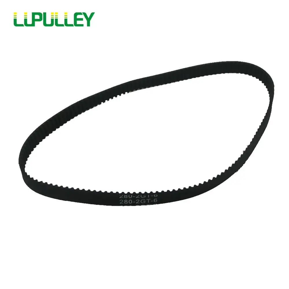 

LUPULLEY GT2 Timing Belt 2GT Transmission Belts for Timing Pulley width 6mm GT2-132/134/136/140/150mm Closed Rubber Synchronous